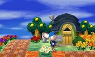 La maison de Croko vue de l'extérieur dans New Leaf