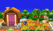 La maison d'Ella vue de l'extérieur dans New Leaf