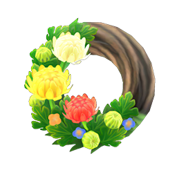 animal crossing hyacinth wreath