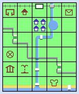 An Animal Crossing town map.