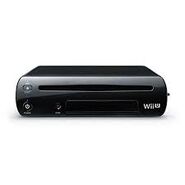 The Wii U console in black