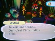 Astrid avec un joueur dans Let's Go to the City