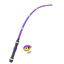 Purple Fish Fishing Rod