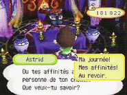 Astrid avec un joueur Wild World