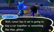 Julian telling rumors