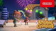 Nintendo's video on the August update, that includes the fireworks show.