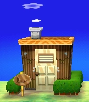 L'extérieur de la maison de Bourrico dans New Leaf
