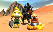 Resetti et Marie dans Monster Hunter