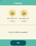Pascal donne graines algues vertes