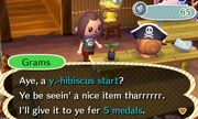 In the NTSC version of New Leaf, hibiscus shoots are referred to as starts