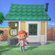 La maison de Drago vue de l’extérieur dans New Horizons