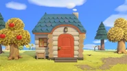 La maison de Boumboum vue de l'extérieur dans New Horizons