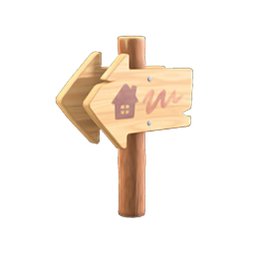 Angled Signpost Animal Crossing Wiki Fandom