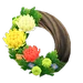 Couronne chrysanthèmes