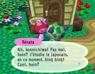 Autre photo de Rénata parlant au joueur