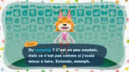 Chef invité au camping par carte amiibo dans New Horizons