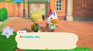 If the player tries to give a villager trash in New Horizons, they will not accept it, and it will possibly lower friendship points to said villager as well.