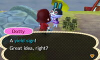 Dotty suggesting a Public Works Project.