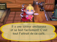 Un joueur savourant le café servi par Robusto au Perchoir dans Let's Go to the City