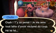 L'anniversaire de Chulin dans New Leaf
