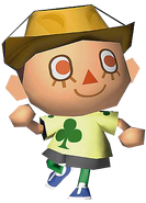 Artwork of a male player from Wild World.