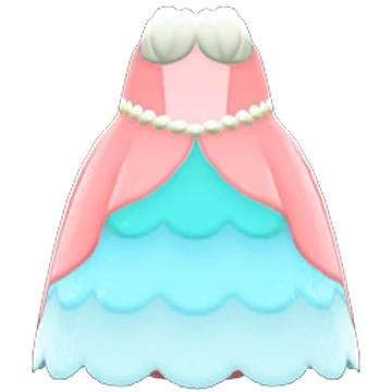 Mermaid princess dress | Animal Crossing Wiki | Fandom