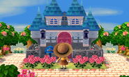 Un exemple de maison (personnalisable) d'un joueur dans New Leaf