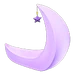 NH-Furniture-Crescent-moon chair (purple)