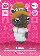 La carte amiibo de Serena (Amérique du nord)