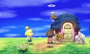 La maison de Calypso vue de l'extérieur dans New Leaf