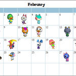 animal crossing villager birthdays february