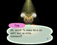 Tina sur l'écran de sauvegarde