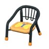 NH-Furniture-Baby chair (black) (butterfly)