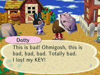 Dotty lost her key