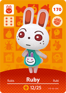 La carte amiibo de Rubis (Amérique du nord)