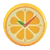 NH-DIY-Furniture-Orange wall-mounted clock
