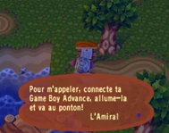 Un message laissé par Amiral