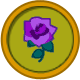 purple rose icon