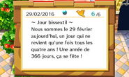 Annonce du Jour bissextil