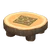 NH-Log round table-dark wood-bears