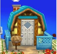 L'extérieur de la maison d'Édouard dans New Leaf