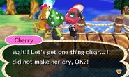 Cherry claiming she made no one cry.