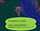 Pescando un salmón en AC:PA