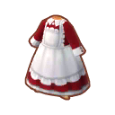 Classic Red Maid Dress Animal Crossing Pocket Camp Wiki Fandom - red maid outfit roblox