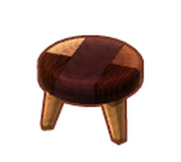 Modern wood stool animal crossing top