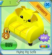 DS Flying Pig Sofa yellow