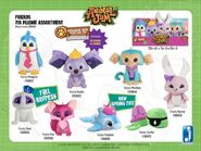 An advertisement for the 7" Plushes, which shows prototypes of the Dolphin and Fox plushies