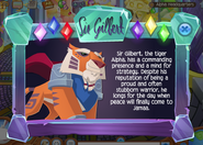 Info about Sir Gilbert from Alpha Headquarters.