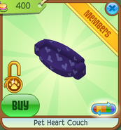 Pet-Heart-Couch Purple Shop