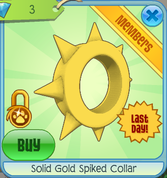 Gold hotsell spiked collar